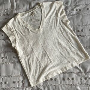 Madewell Hemp-Cotton V-Neck Muscle Tee